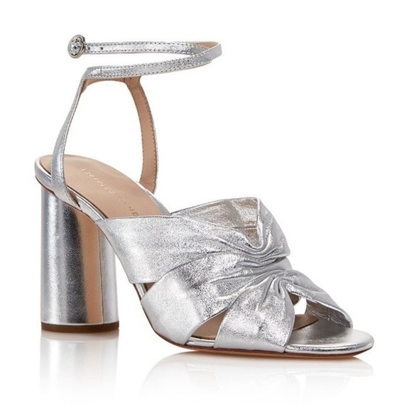 Loeffler Randall Women's Tatiana Metallic Leather Sandals - Picture 1 of 12